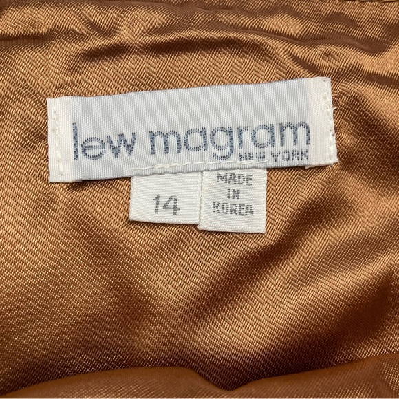 Vintage Lew Magram Collection Western Leather Suede Finge Wrap Midi Skirt sz 14 - Picture 7 of 13
